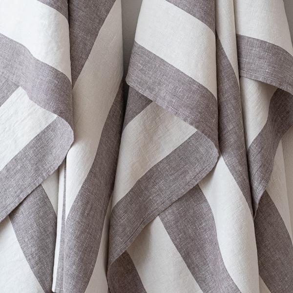 Linenme Linen Bath Towel Graphite Napa