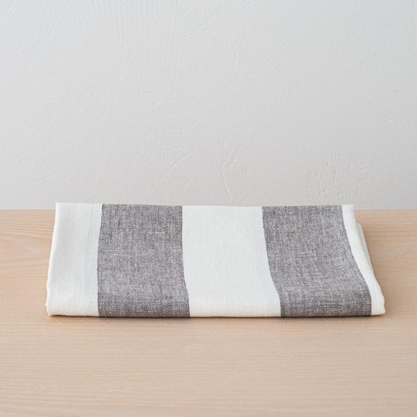 linenme Linen Bath Towel Graphite Napa