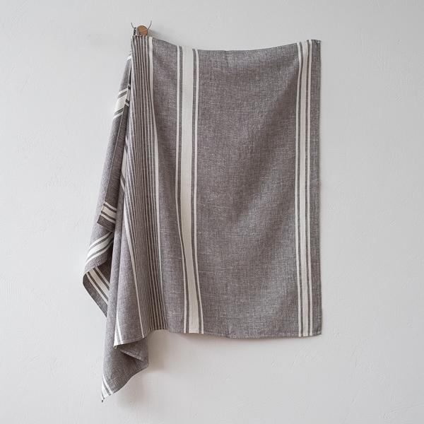 Linenme Linen Bath Towel Graphite Turino