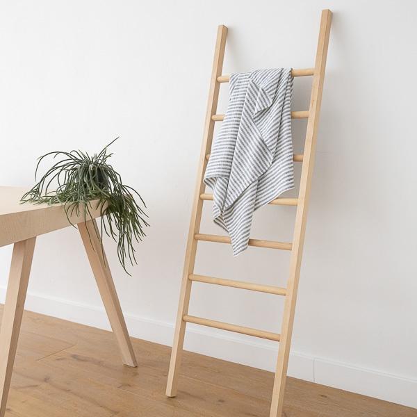 Linenme Linen Bath Towel Indigo Brittany