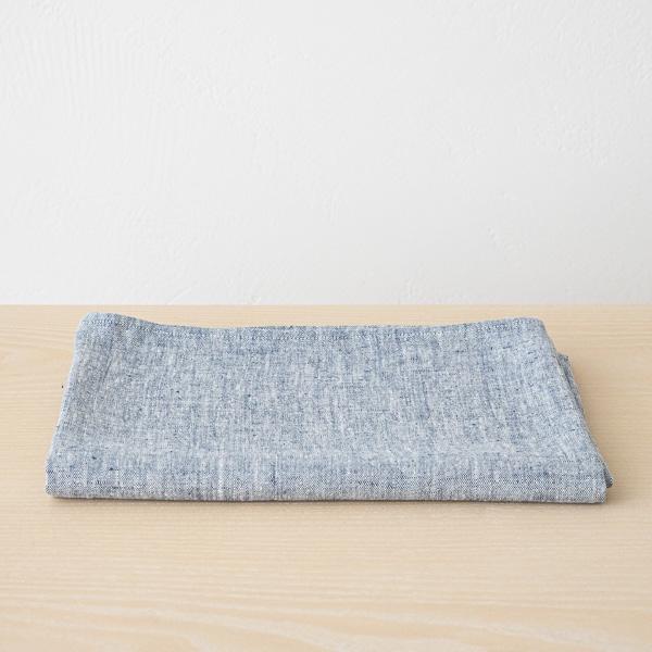 linenme Linen Bath Towel Indigo Francesca