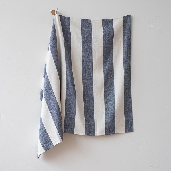 Linenme Linen Bath Towel Indigo Napa