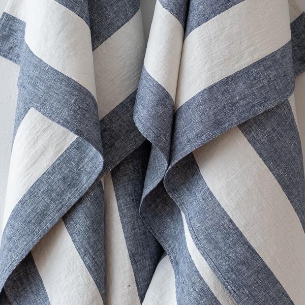 Linenme Linen Bath Towel Indigo Napa