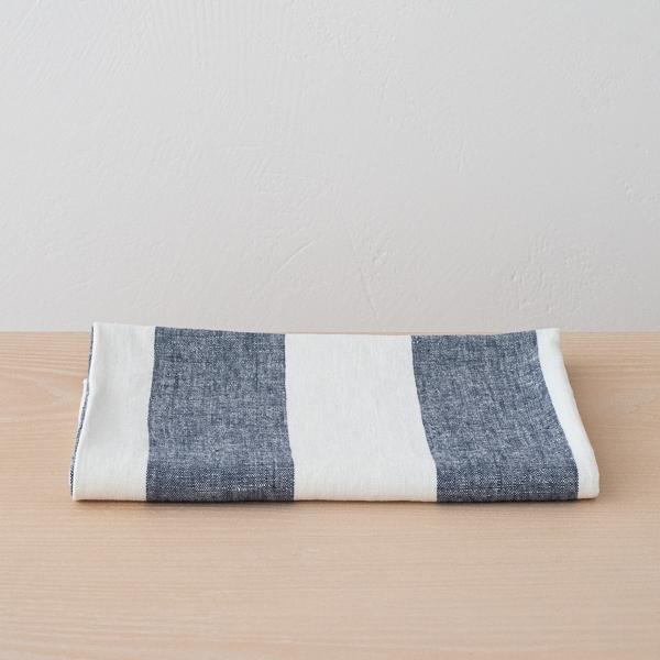 linenme Linen Bath Towel Indigo Napa