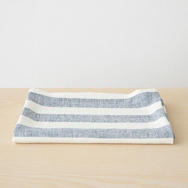 linenme Linen Bath Towel Indigo Philippe