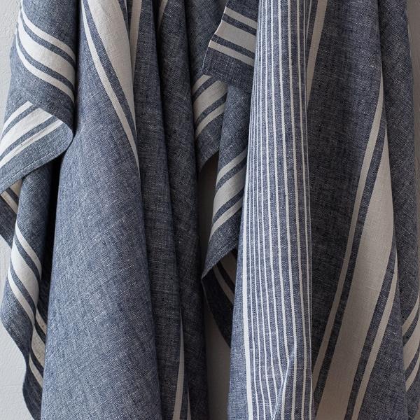Linenme Linen Bath Towel Indigo Turino