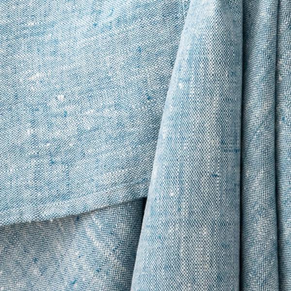 Linenme Linen Bath Towel Marine Blue Francesca
