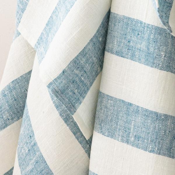 Linenme Linen Bath Towel Marine Blue Philippe