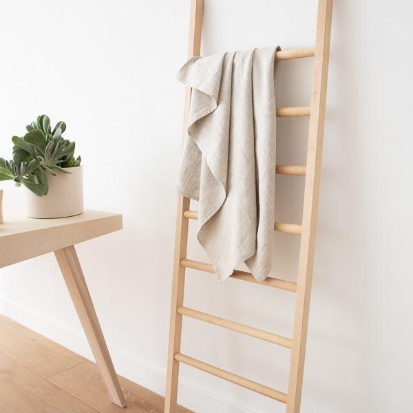 Linenme Linen Bath Towel Natural Linen Provence