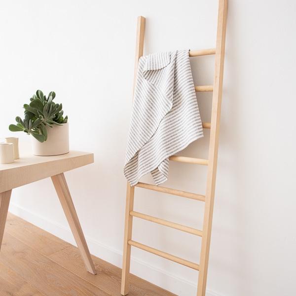 Linenme Linen Bath Towel New Graphite Brittany