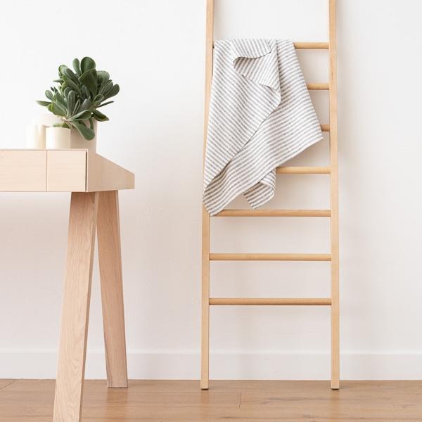 Linenme Linen Bath Towel New Graphite Brittany