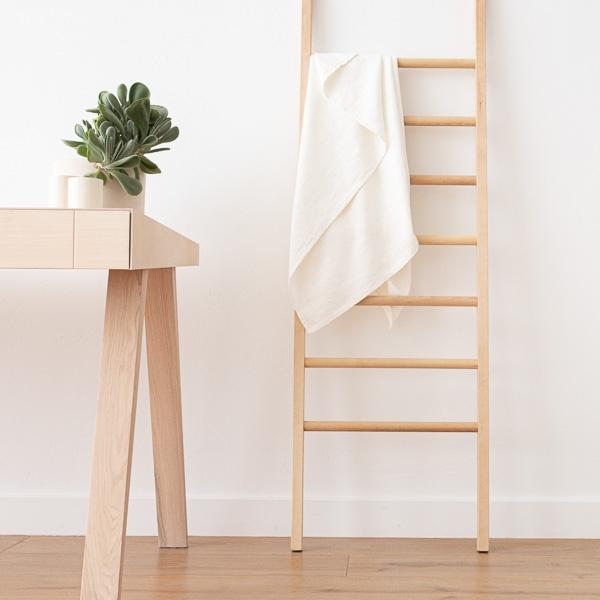 Linenme Linen Bath Towel Off White Twill