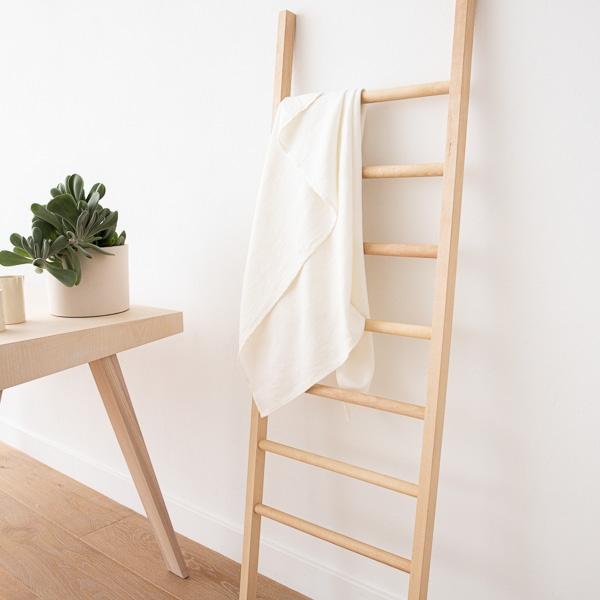 Linenme Linen Bath Towel Off White Twill