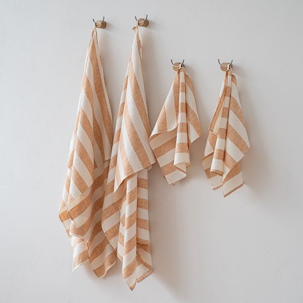 Linenme Linen Bath Towel Set Gold Philippe