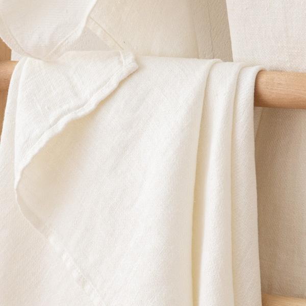 Linenme Linen Bath Towel Set Off White Twill