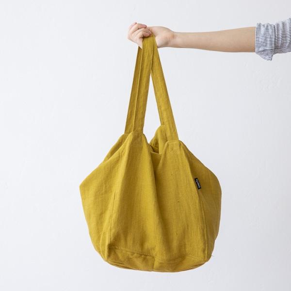 linenme Linen Beach Bag Citrine Lara