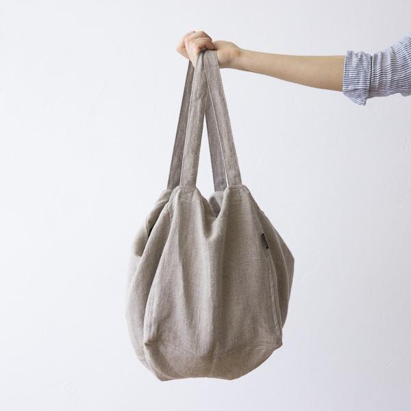 linenme Linen Beach Bag Natural Lara