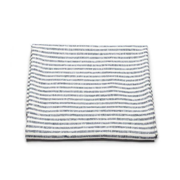Linenme Linen Beach Towel Brittany Indigo