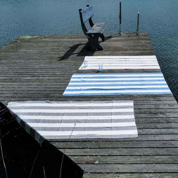 Linenme Linen Beach Towel Indigo Napa