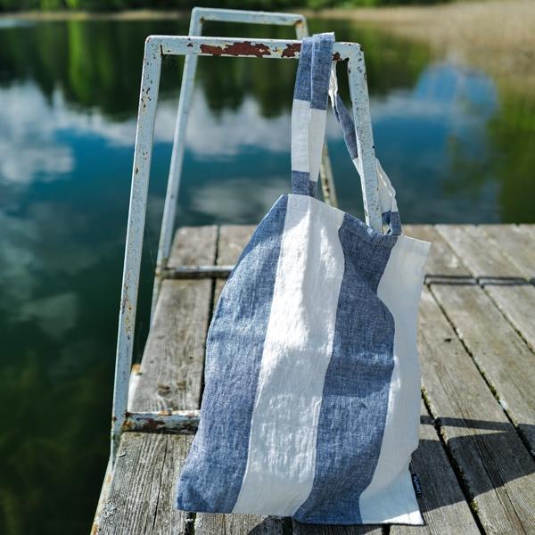 Linenme Linen Beach Towel Indigo Napa