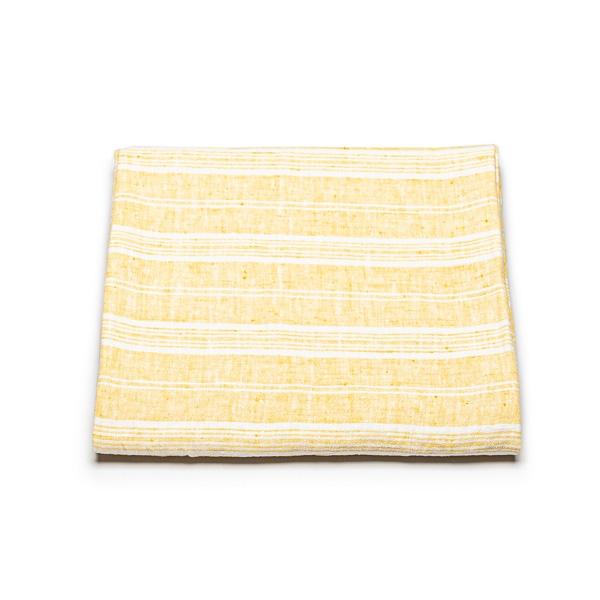 Linenme Linen Beach Towel Multistripe Yellow
