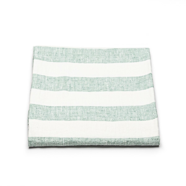 Linenme Linen Beach Towel Philippe Aqua Foam