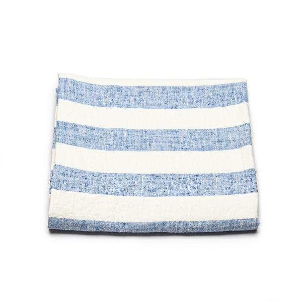 Linenme Linen Beach Towel Philippe Blue
