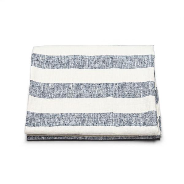 Linenme Linen Beach Towel Philippe Indigo