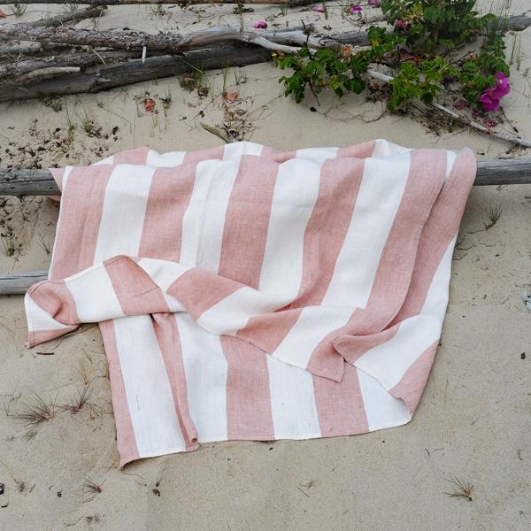 Linenme Linen Beach Towel Rosa Napa