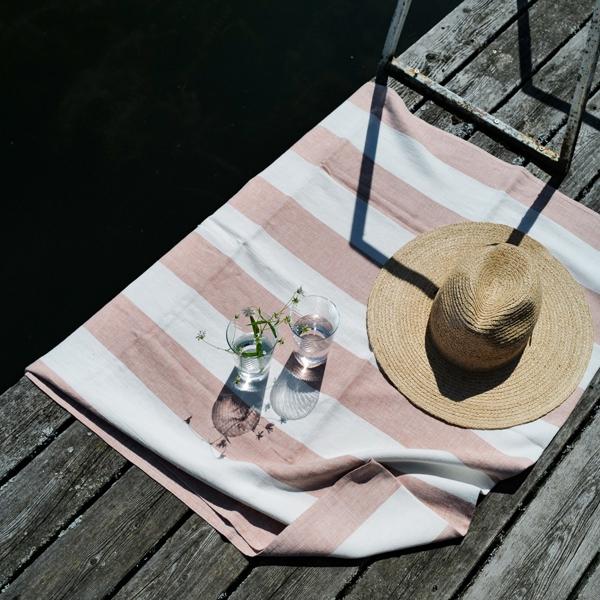 Linenme Linen Beach Towel Rosa Napa
