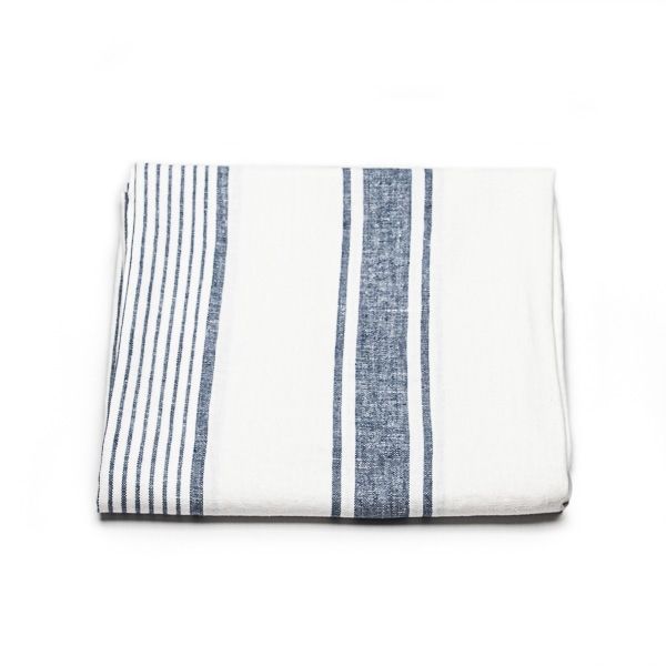 Linenme Linen Beach Towel Tuscany Indigo
