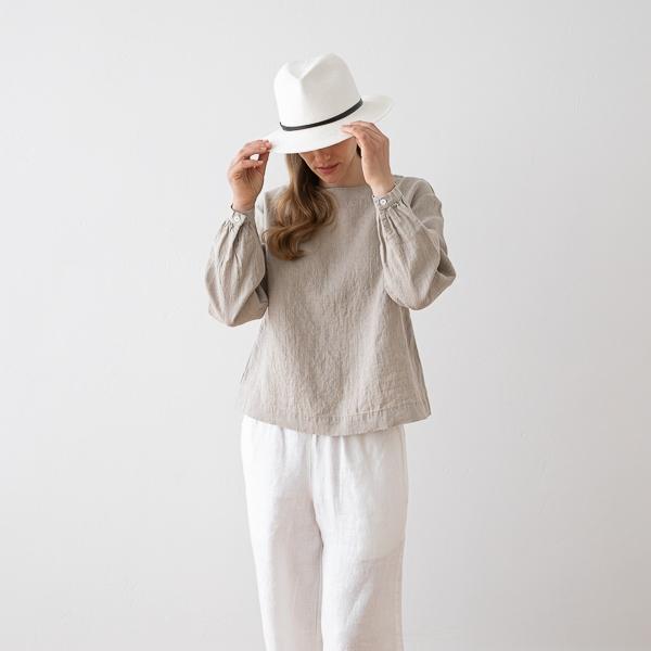 Linenme Linen Blouse Natural Carolyn