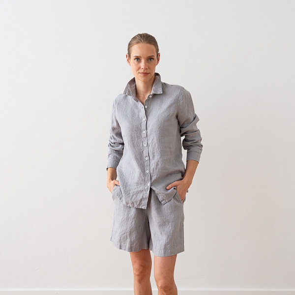 linenme Linen Boyfriend Shirt