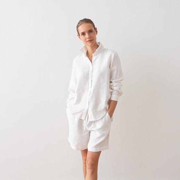linenme Linen Boyfriend Shirt