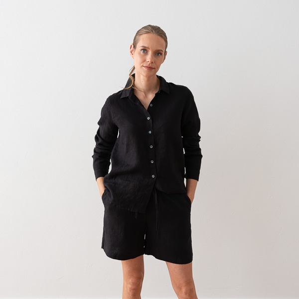 linenme Linen Boyfriend Shirt