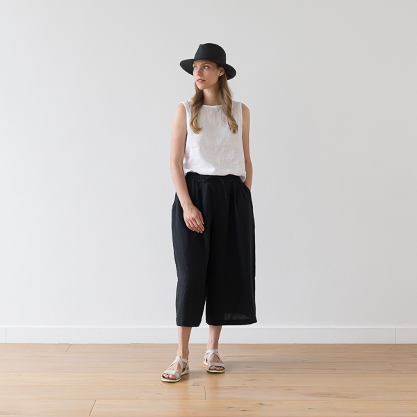 Linenme Linen Culottes Natural Sanremo