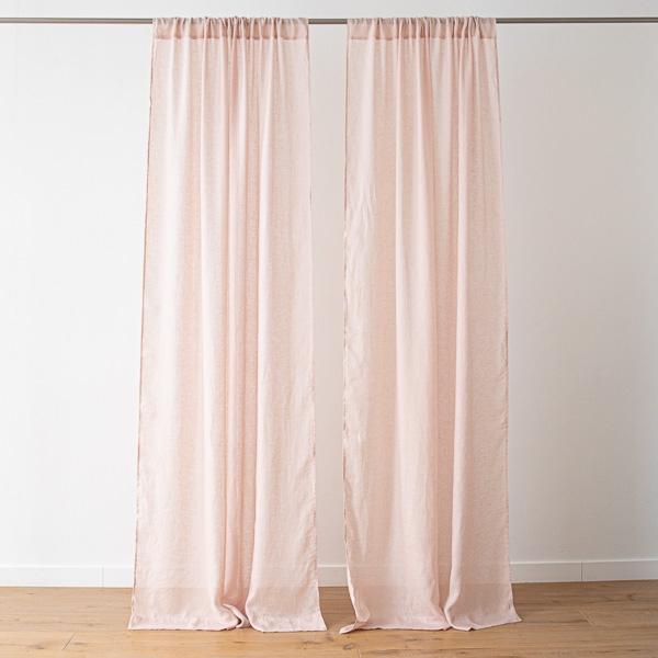 Linenme Linen Curtain Panel Rosa Garza