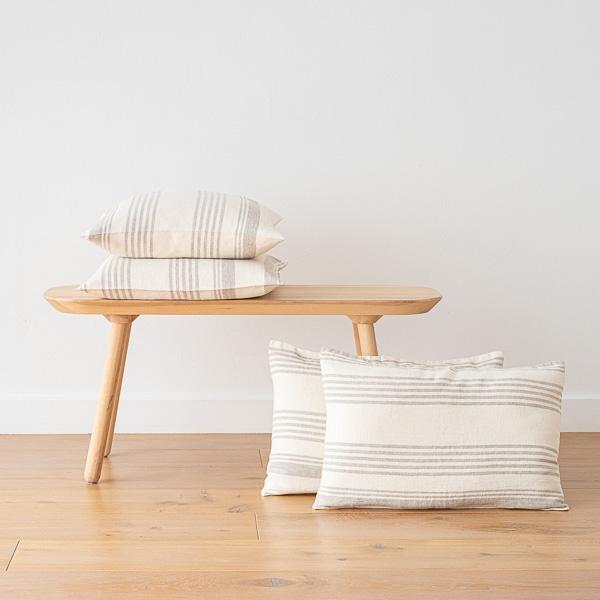 linenme Linen Cushion Cover Cream Linum