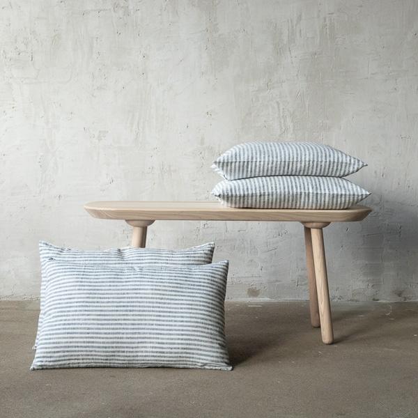 Linenme Linen Cushion Cover Indigo Brittany