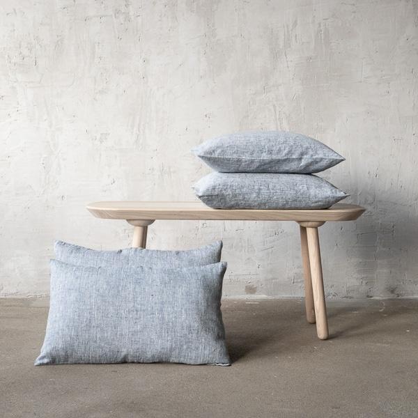 Linenme Linen Cushion Cover Indigo Francesca
