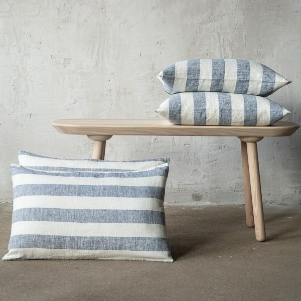 Linenme Linen Cushion Cover Indigo Philippe