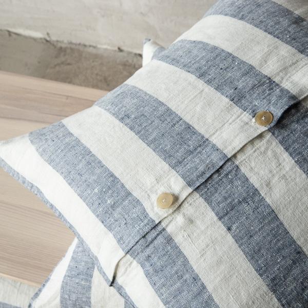 Linenme Linen Cushion Cover Indigo Philippe