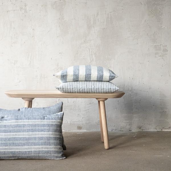 Linenme Linen Cushion Cover Indigo Philippe