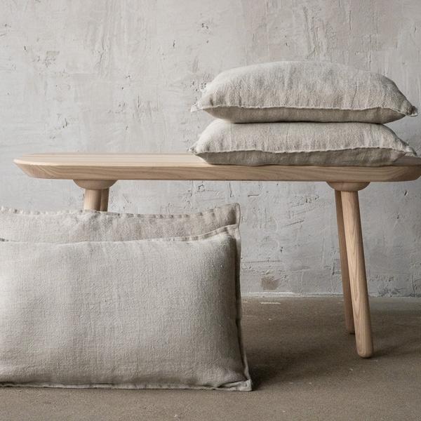 Linenme Linen Cushion Cover Natural Rustico Washed
