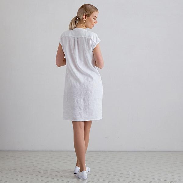Linenme Linen Dress White Emily