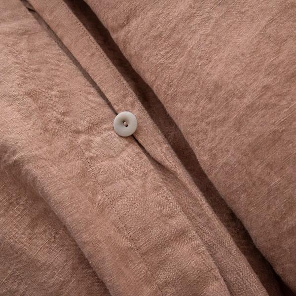 Linenme Linen Duvet Vintage Rose Stone Washed