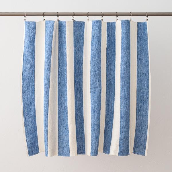 Linenme Linen Fabric Blue Napa