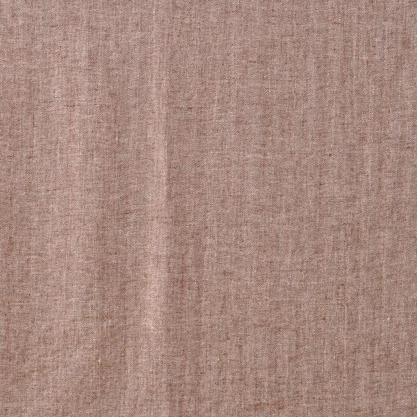 Linenme Linen Fabric Cacao White Chevron