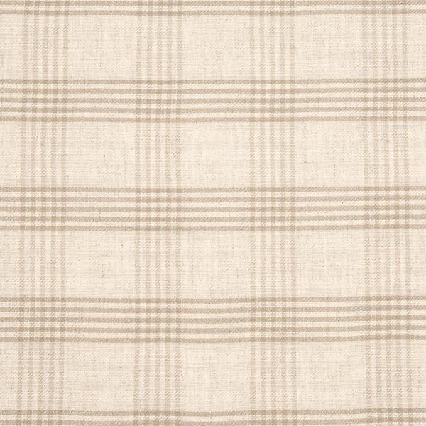 linenme Linen Fabric Check Beige
