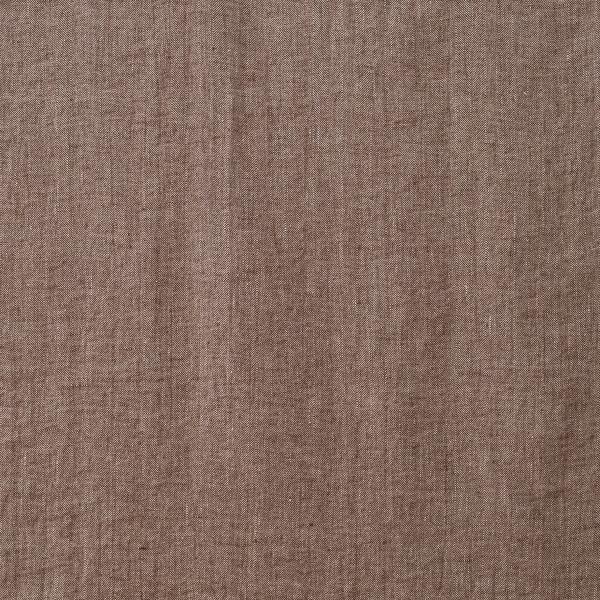 Linenme Linen Fabric Choco Natural Chevron